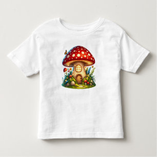 Enchanted Mushroom House Magical Cottage Toddler T-shirt