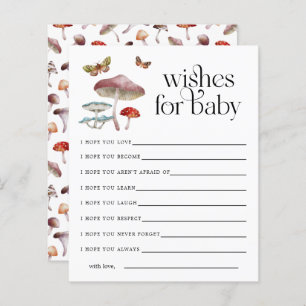 Enchanted Mushroom Wishes for Baby Card