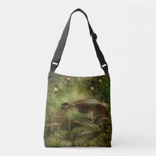 Enchanted Mushrooms Cross Body Bag