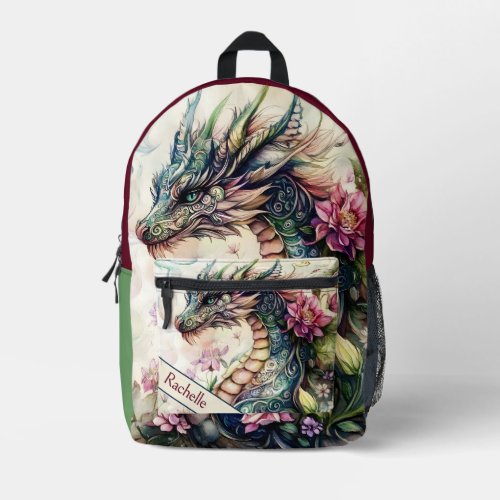 Enchanted Mythical Creature Printed Backpack
