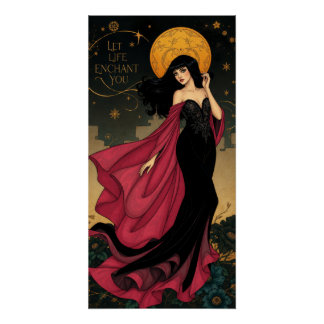 Enchanted Night Celestial Sorceress Poster