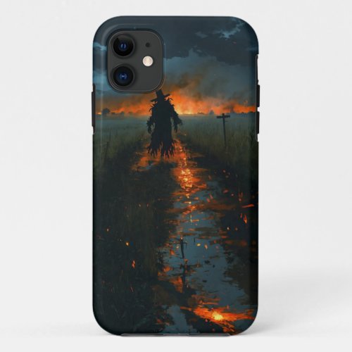 Enchanted Night Field with Fires Phone Cover iPhone 11 Case