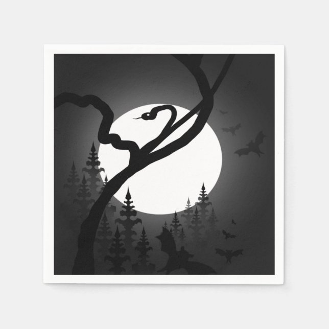 Enchanted Night Paper Napkins (Front)