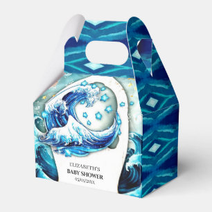 Enchanted Ocean Waves Baby Shower Favor Boxes