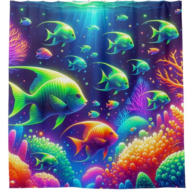  “Enchanted Ocean Whimsy”  Shower Curtain (Front)