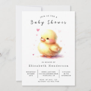Enchanted Online Duck Baby Shower Invitation