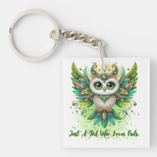 Enchanted Owl Queen Keychain