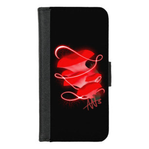 Enchanted Oyster Glowing Red Mushroom Wallet Case