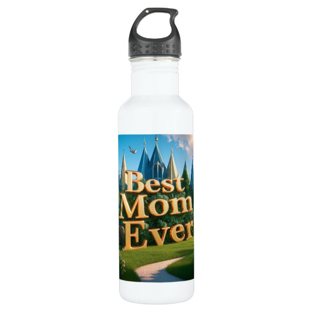 Enchanted Palace Grounds Stainless Steel Water Bottle (Front)