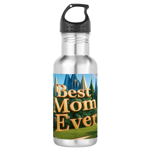 Enchanted Palace Grounds Stainless Steel Water Bottle (Front)