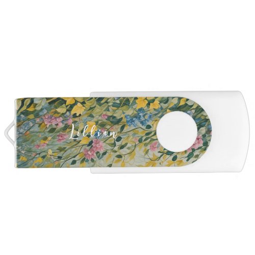 Enchanted Passage Pastel Secret Garden Flash Drive