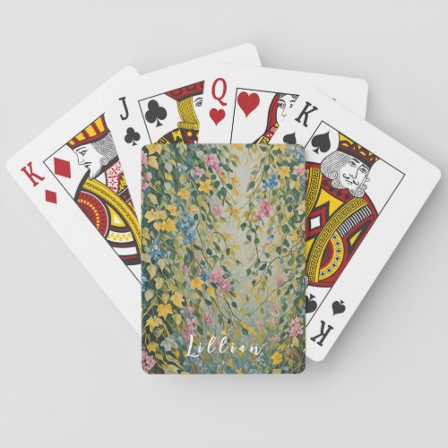 Enchanted Passage Pastel Secret Garden Poker Cards