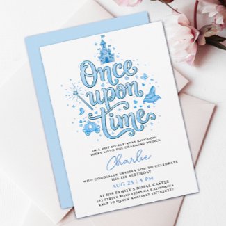 Enchanted Pastel Blue Prince Fairytale Castle Baby