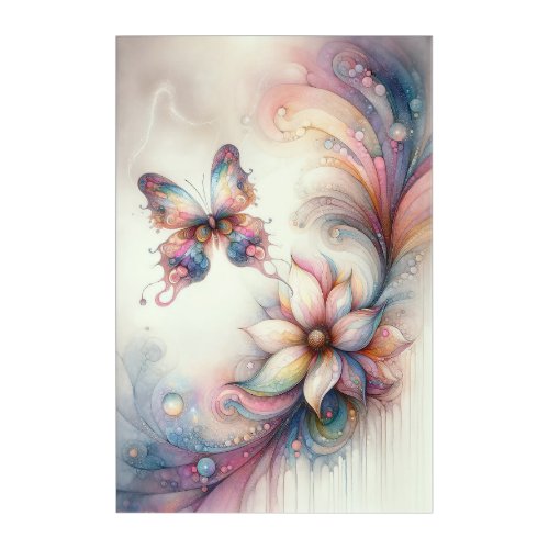 Enchanted Pastel Butterfly Wall Art