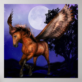 Enchanted Pegasus Poster