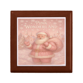 Enchanted Pink Wonderland Santa Gift Box