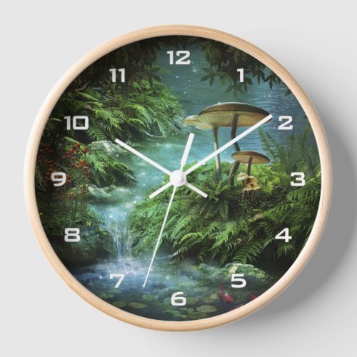 Enchanted Pond Wall Clock