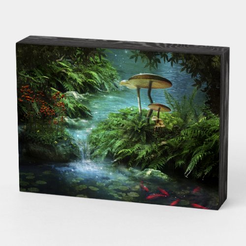 Enchanted Pond Wooden Box Sign