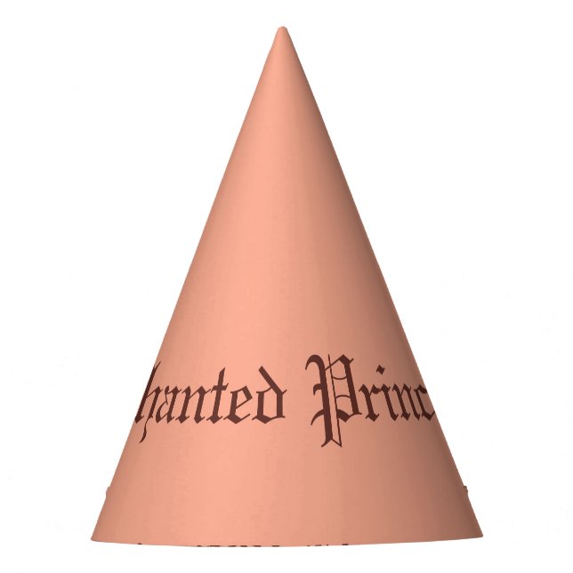 Enchanted Princess Birthday Invitation Snow White Party Hat (Front)