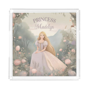 Enchanted Princess Nursery Art Acrylic Tray
