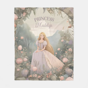 Enchanted Princess Nursery Art Fleece Blanket