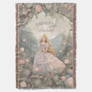 Enchanted Princess Nursery Art Throw Blanket