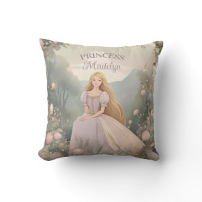 Enchanted Princess Nursery Art Throw Pillow