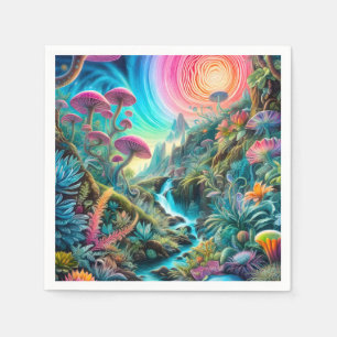 Enchanted Psychedelic Dreamscape Napkins
