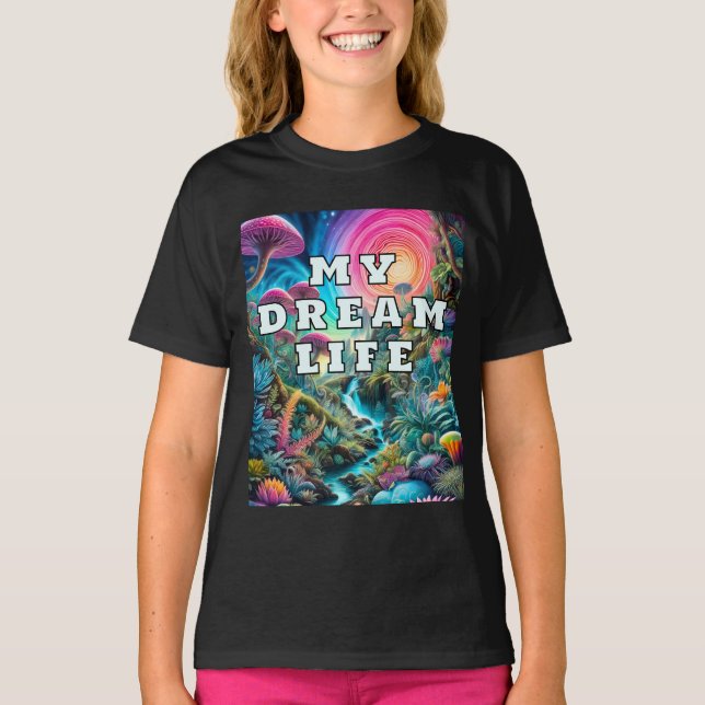 Enchanted Psychedelic Dreamscape T-Shirt (Front)