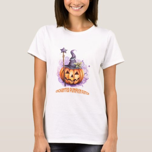 Enchanted Pumpkin Patch Pastel Halloween T_Shirt