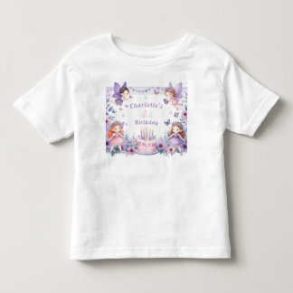 Enchanted Purple Fairy garden - Birthday  Toddler T-shirt