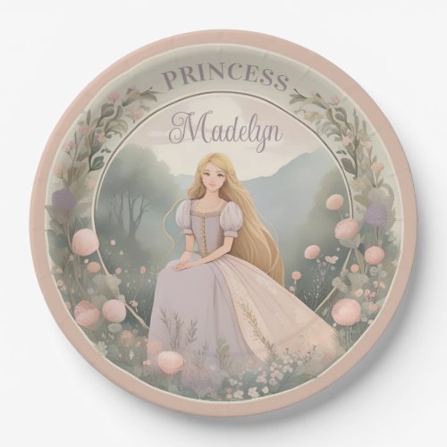 Enchanted Rapunzel Princess Paper Plates