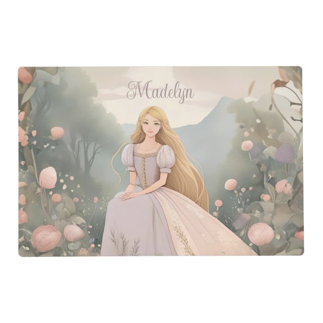 Enchanted Rapunzel Princess Placemat (Front)