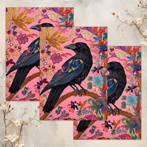 ENCHANTED RAVEN DECOUPAGE TISSUE PAPER