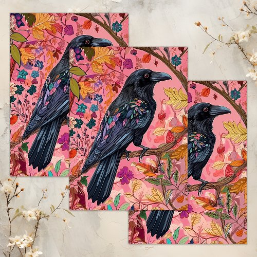ENCHANTED RAVEN DECOUPAGE TISSUE PAPER