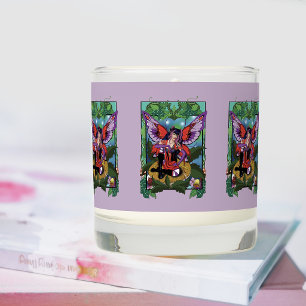Enchanted Rebel Fairy Purple Red Gothic Scented Candle