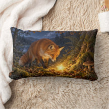 Enchanted Red Fox Glowing Star Woodland