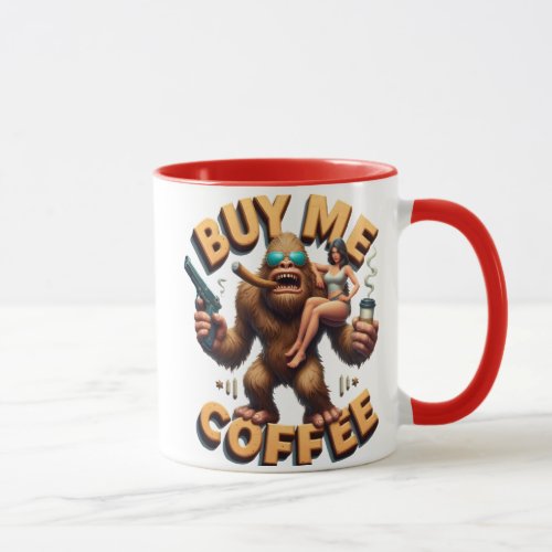 Enchanted Ride on a Furry Giant Buy Me A Coffee Mug