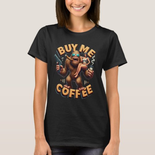 Enchanted Ride on a Furry Giant Buy Me A Coffee T_Shirt