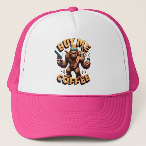Enchanted Ride on a Furry Giant Buy Me A Coffee Trucker Hat