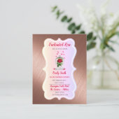 ENCHANTED ROSE Birthday Invitation Fairytale (Standing Front)