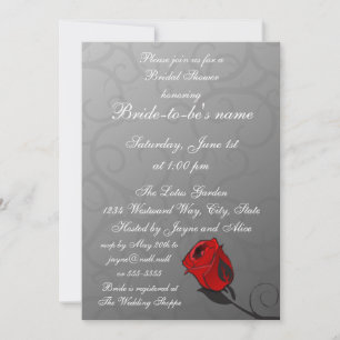 Enchanted Rose Bridal Shower Invitation