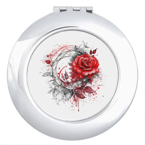 Enchanted Rose _  Compact Mirror