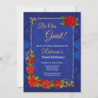 Enchanted Rose Fairytale Birthday Invitation