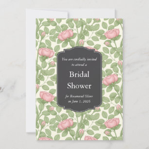 Enchanted Rose Garden Antique White Wedding Event Invitation