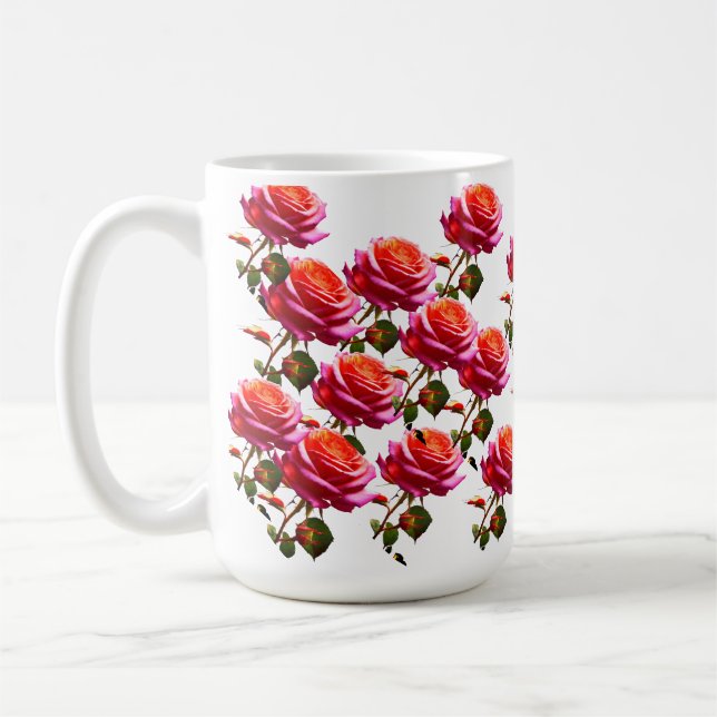 "Enchanted Rose Garden Mug – Sip Elegance Every Mo (Left)