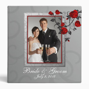 Enchanted Roses Wedding Photo Album Binder