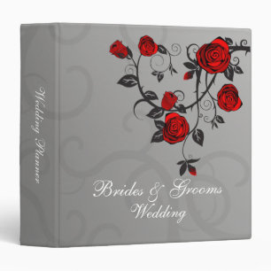 Enchanted Roses Wedding Planner 3 Ring Binder