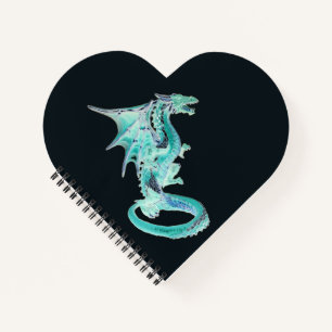 Enchanted Sapphire Serpent Myth Inspired Study Art Notebook