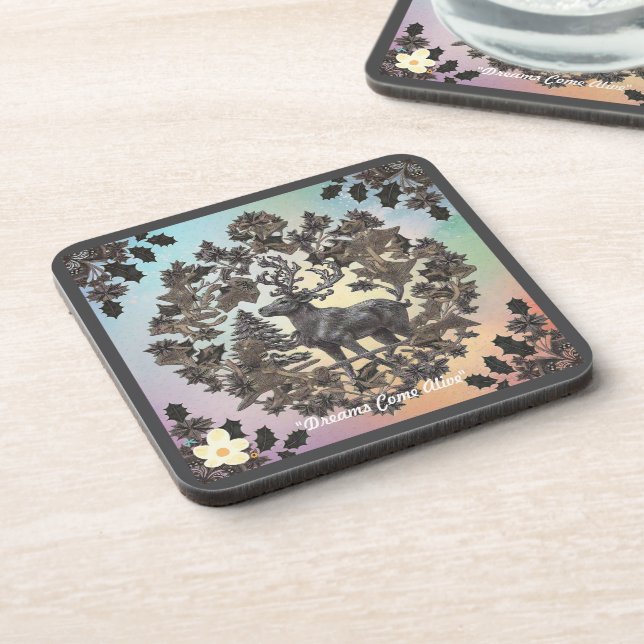 "Enchanted Scenes" Beverage Coaster (Left Side)